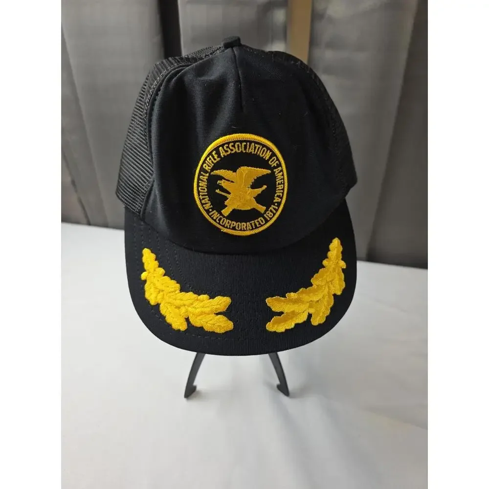 Vintage National Rifle Association Of America Ball Cap Hat Snapback‎ GUC *READ*
